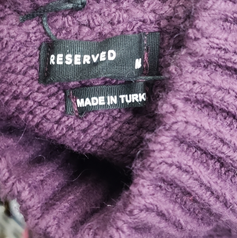 New Reserved Chunky Turtleneck Sweater Oversized‎ M - Picture 6 of 6